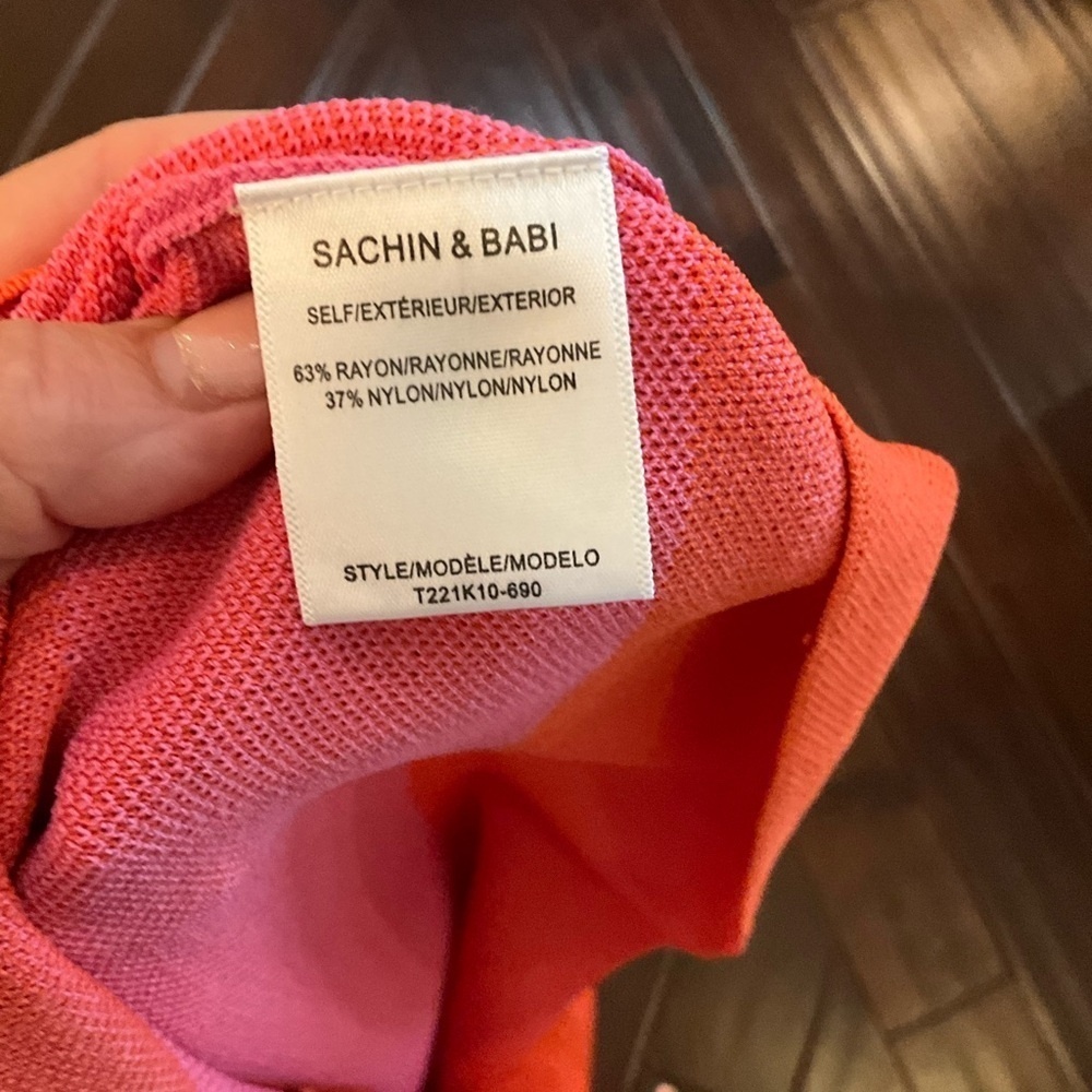 Sachin + Babi Red and Pink Maxi Pencil Skirt Resort - Picture 4 of 4